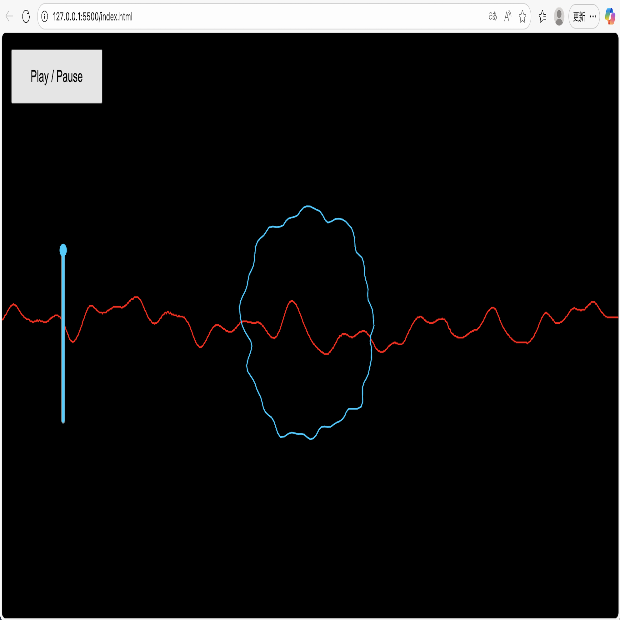 I experimented with various combinations of visual effects and added a volume adjustment function.