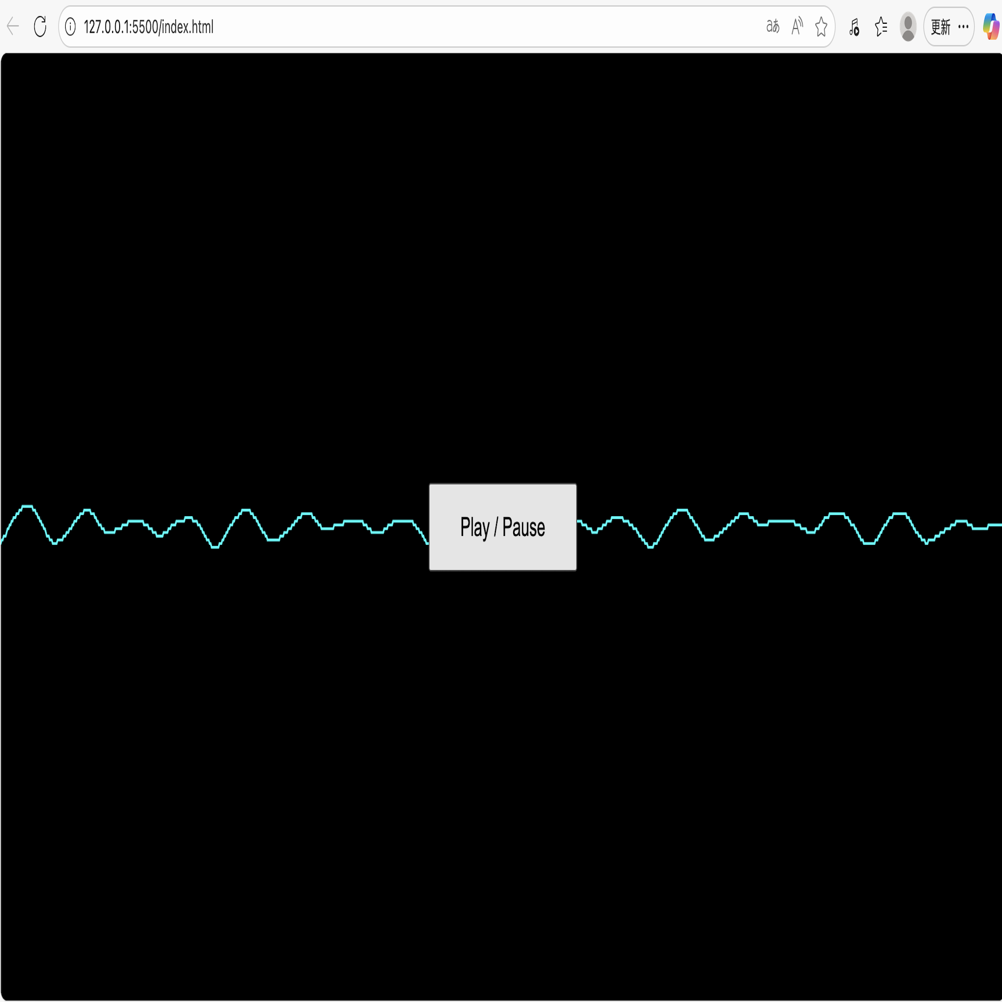I used my music to experiment with the horizontal ripple visual effect of JavaScript.