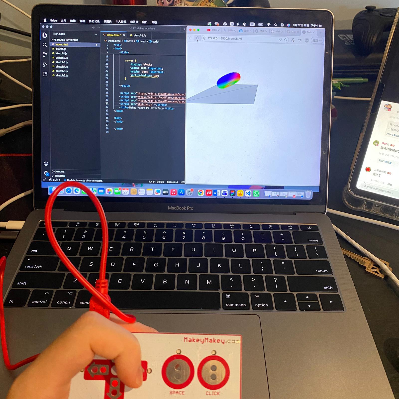 Follow the tutorial to explore the fifth P5js sketch