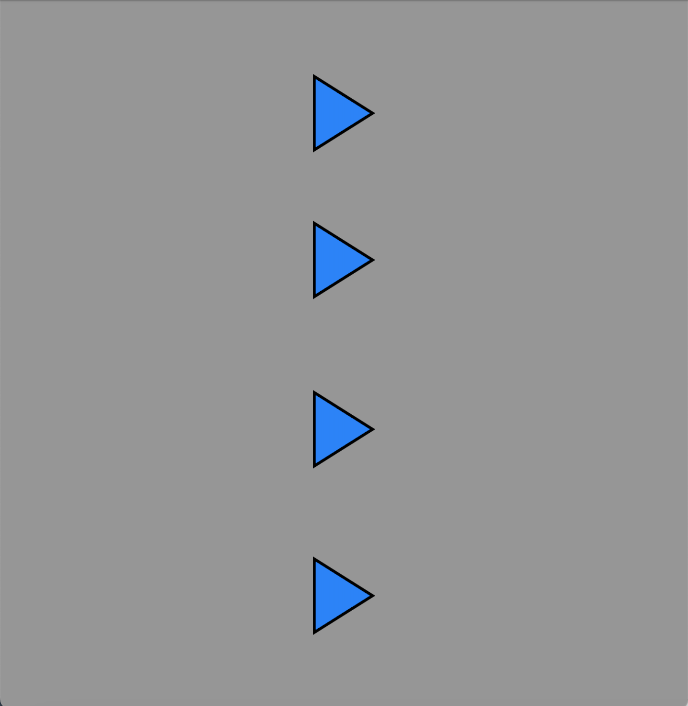 The blue triangles elements in the first icon