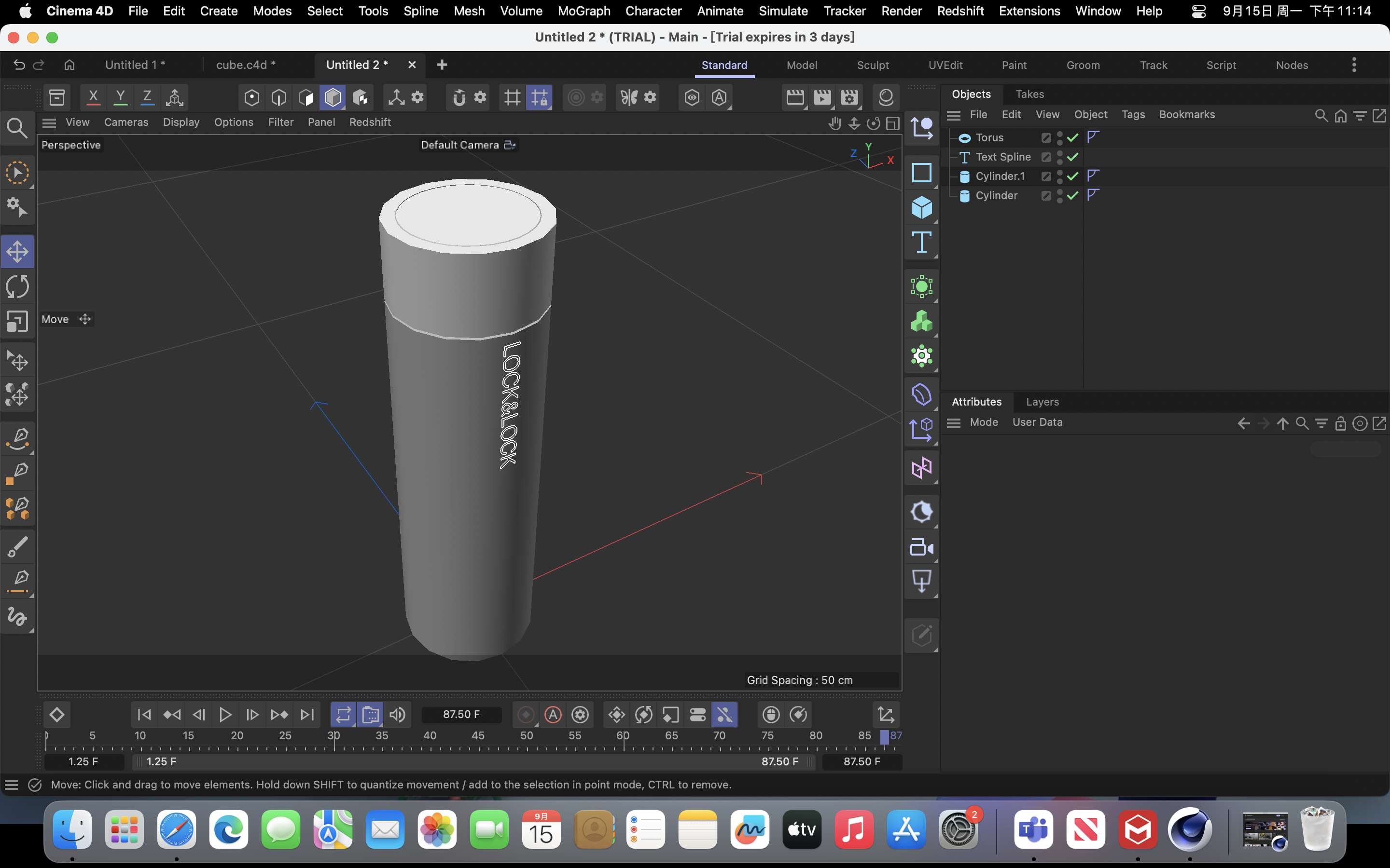 Simple 3D Modeling of water bottle