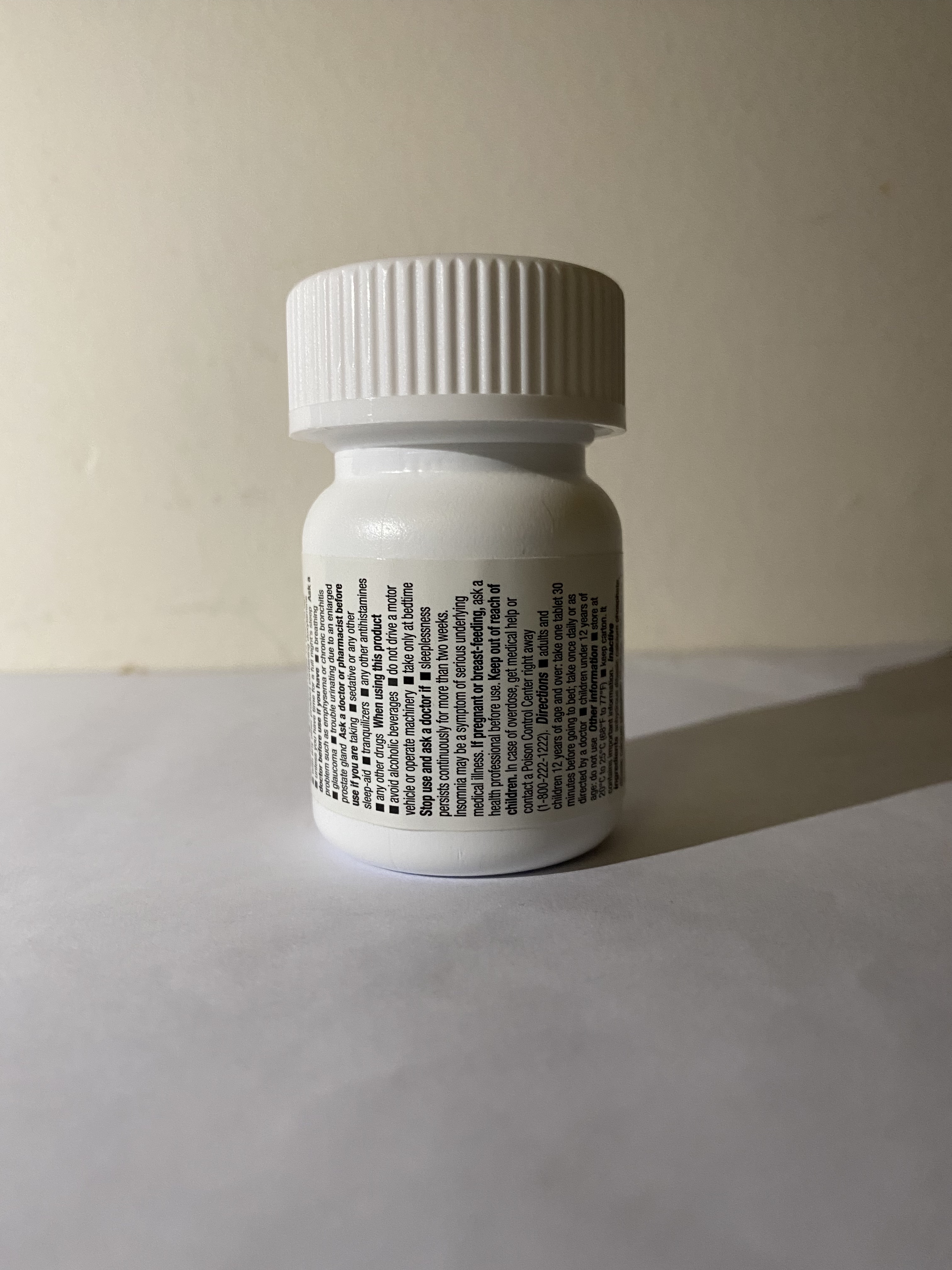 A full-view picture of a medicine bottle